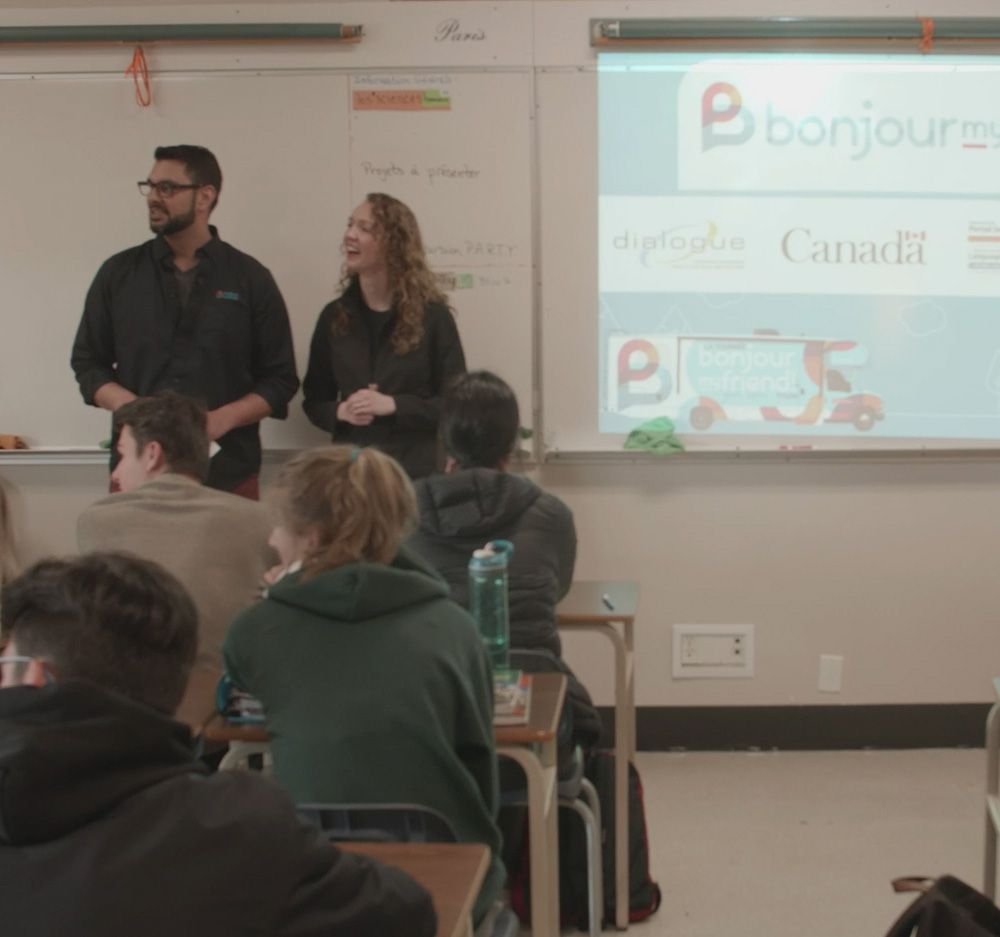 visuel stelly's school bonjour my friend